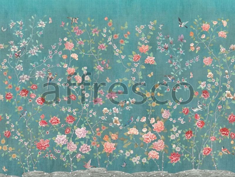 Фреска Affresco Цветариум Chinese garden Color 1