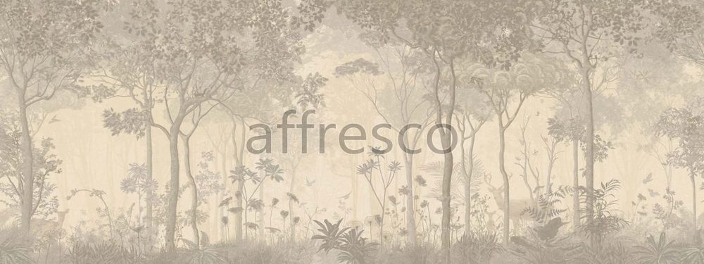 Фреска Affresco Цветариум Morning in the forest Color 2