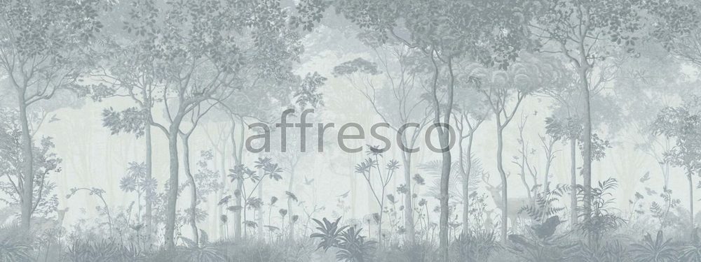 Фреска Affresco Цветариум Morning in the forest Color 3