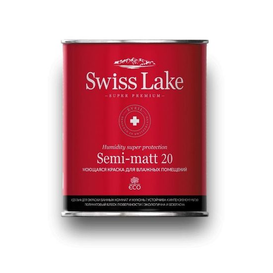 Краска Swiss Lake Semi-matt 20 (20%)  0,9 л